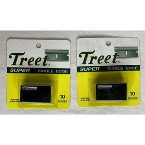 Treet Super Single Edge Razor Blades with Used Blade Vault (2) 10 Ct Packs